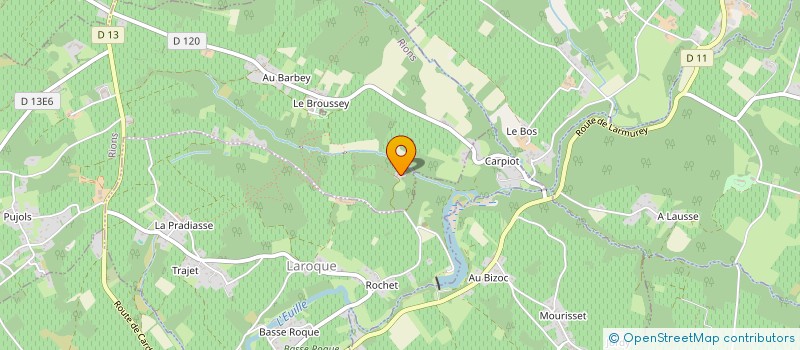 localisation de l'entreprise SEYRAC SERVICES  RIONS