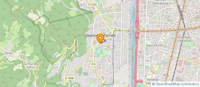 localisation de l'entreprise SEYSSINET ALPES AUTO à SEYSSINET-PARISET