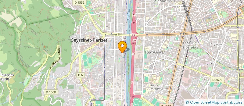 localisation de l'entreprise SEYSSINET-SPORTS à SEYSSINET-PARISET