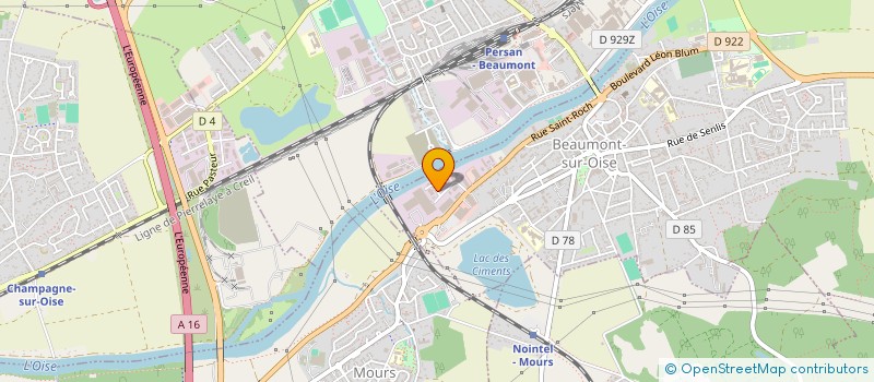 localisation de l'entreprise SEYVAL HOLDING  BEAUMONT-SUR-OISE