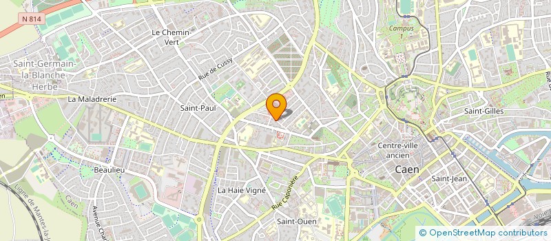 localisation de l'entreprise SEZAM COMMUNICATION à CAEN