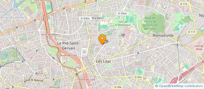 localisation de l'entreprise SEZAM EST à LES LILAS