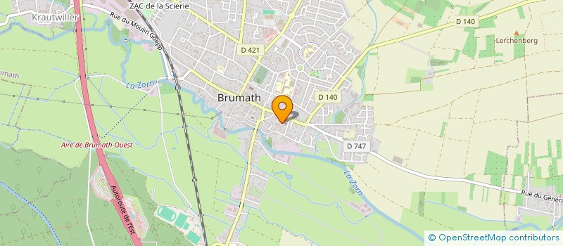 localisation de l'entreprise SEZAME  BRUMATH