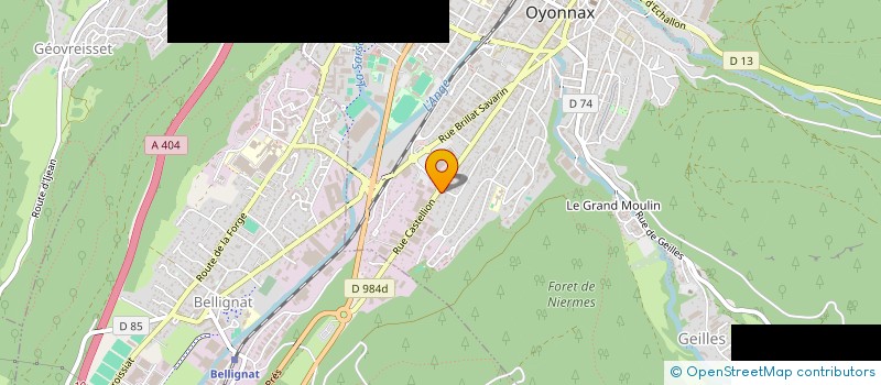 localisation de l'entreprise SEZEN à OYONNAX