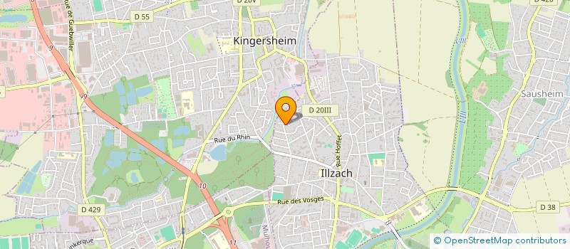 localisation de l'entreprise SEZER ALU  ILLZACH