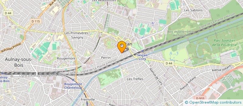 localisation de l'entreprise SF  SEVRAN