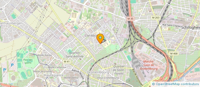 localisation de l'entreprise SF 67 PLATRERIE à STRASBOURG