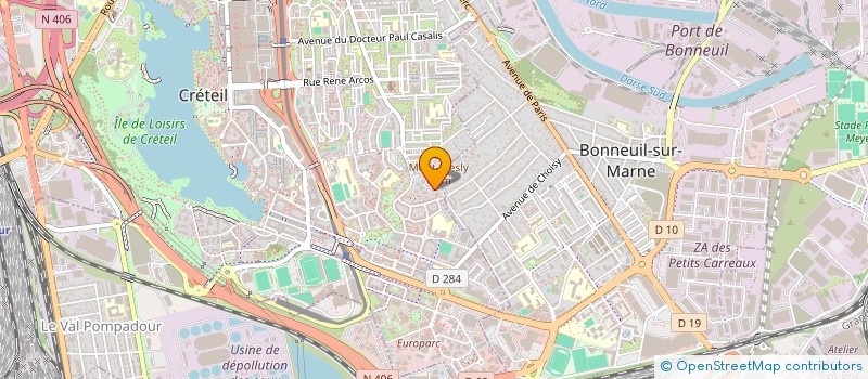 localisation de l'entreprise SF à CRETEIL