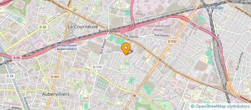 localisation de l'entreprise SF 93  AUBERVILLIERS