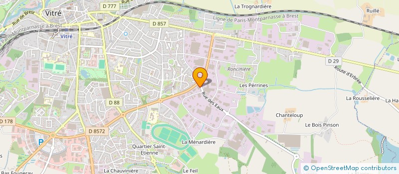 localisation de l'entreprise SF AGENCEMENT à VITRE