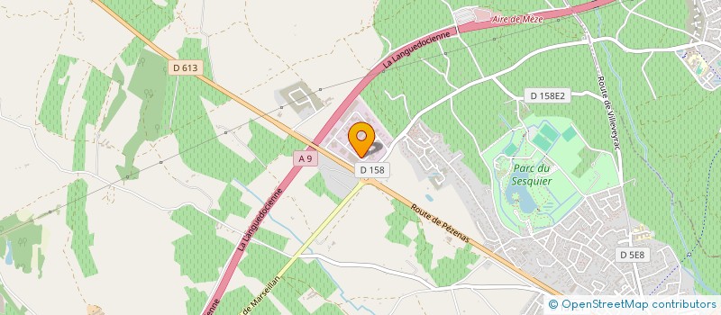 localisation de l'entreprise SF AUTO à MEZE