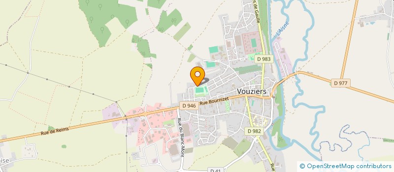 localisation de l'entreprise SF AUTO à VOUZIERS