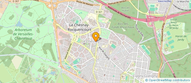 localisation de l'entreprise SF AZUR  LE CHESNAY-ROCQUENCOURT