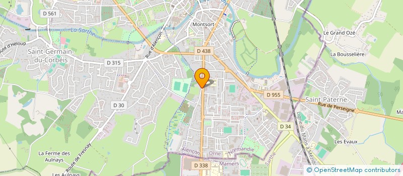 localisation de l'entreprise SF BATIMENT à ALENCON