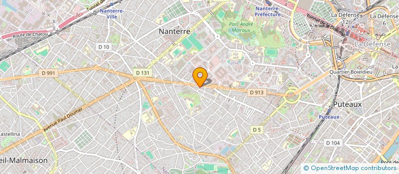 localisation de l'entreprise SF CARS  NANTERRE