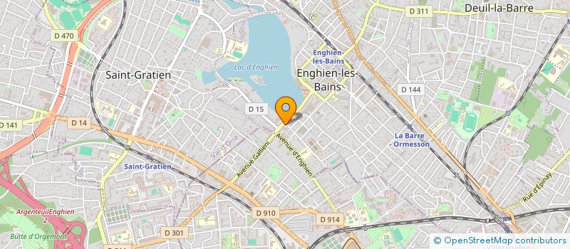 localisation de l'entreprise SF COM  ENGHIEN-LES-BAINS