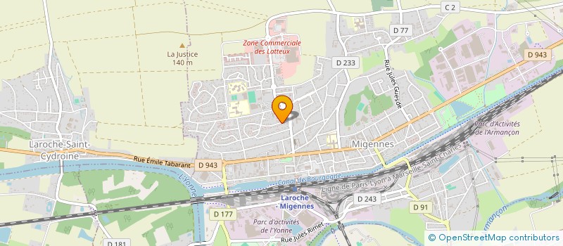 localisation de l'entreprise SF CONDUITE  MIGENNES