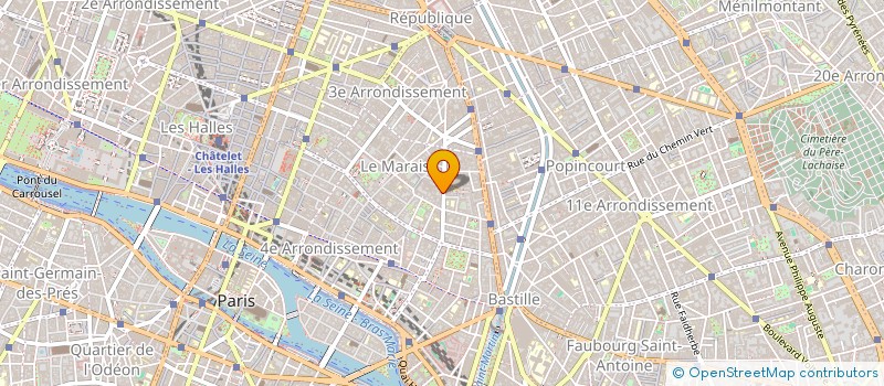 localisation de l'entreprise SF CONSO à PARIS
