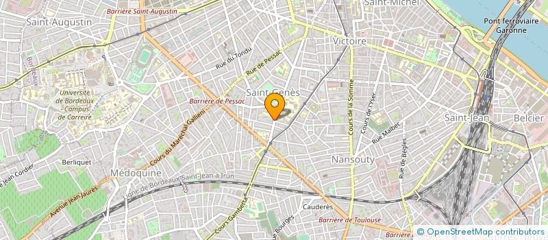 localisation de l'entreprise SF COSMETICS à BORDEAUX