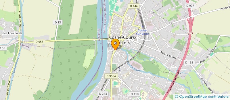 localisation de l'entreprise SF COSNOIS à COSNE-COURS-SUR-LOIRE