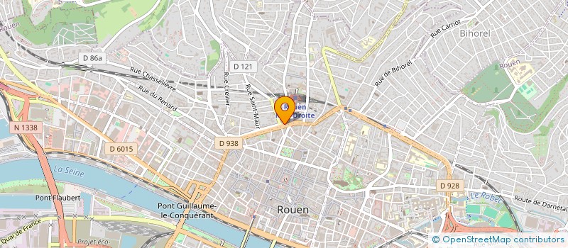 localisation de l'entreprise SF DE LA GARE  ROUEN