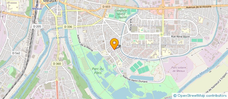 localisation de l'entreprise SF DEVELOPPEMENT à MEAUX