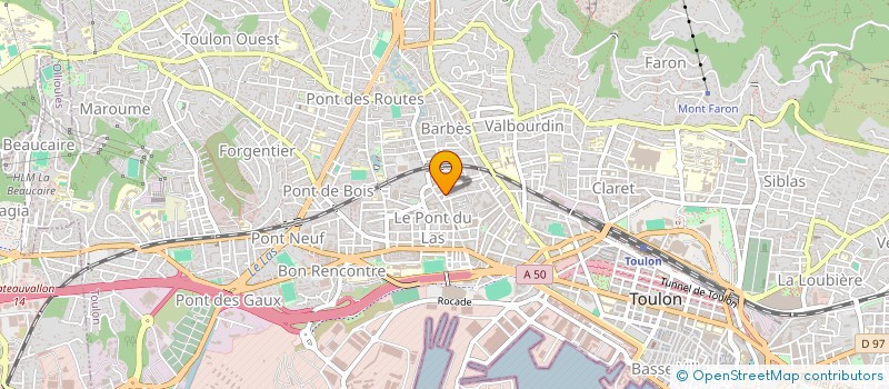 localisation de l'entreprise SF DIFFUSION à TOULON