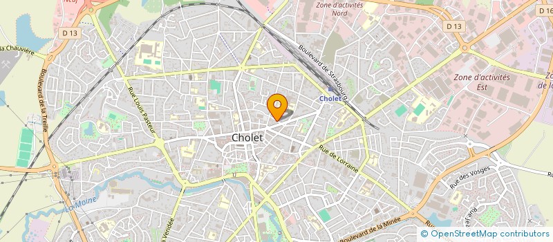 localisation de l'entreprise SF DIFFUSION à CHOLET