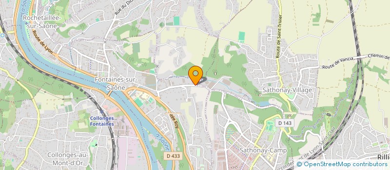 localisation de l'entreprise SF DISTRIBUTION à FONTAINES-SUR-SAONE