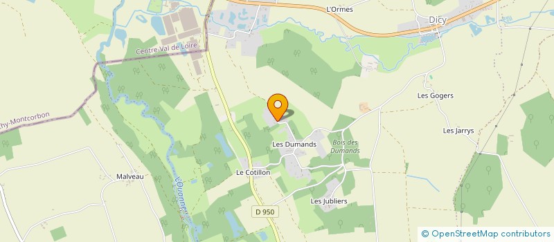 localisation de l'entreprise SF ELEC à CHARNY OREE DE PUISAYE