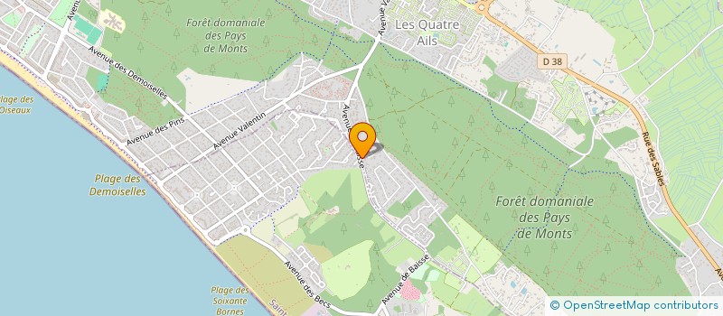 localisation de l'entreprise SF ELEC à SAINT-JEAN-DE-MONTS