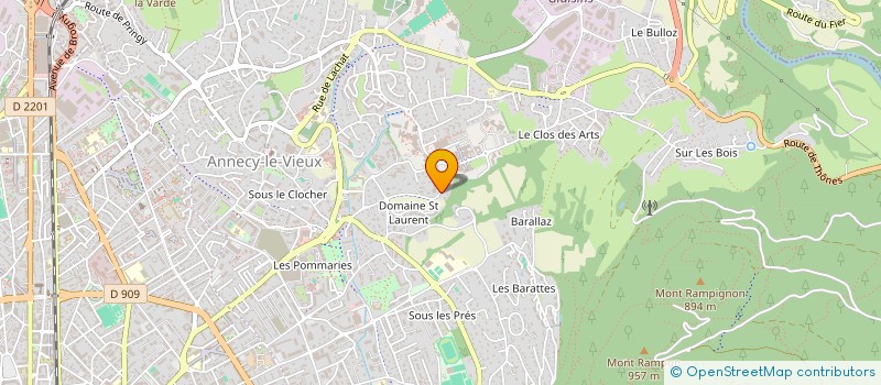 localisation de l'entreprise SF EVENTS à ANNECY