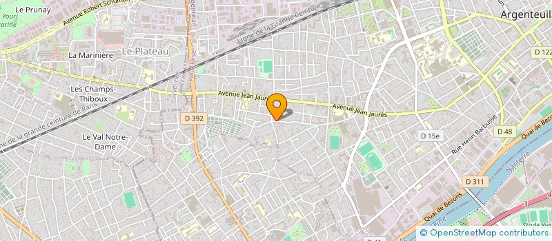 localisation de l'entreprise SF FIBRE à ARGENTEUIL