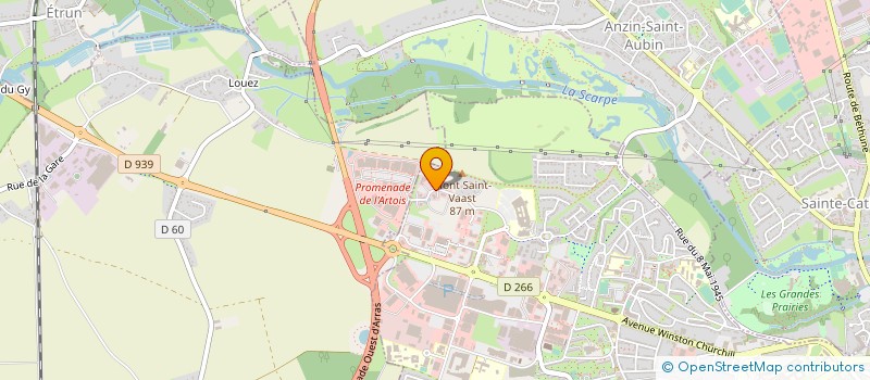localisation de l'entreprise SF FILTRES à ARRAS