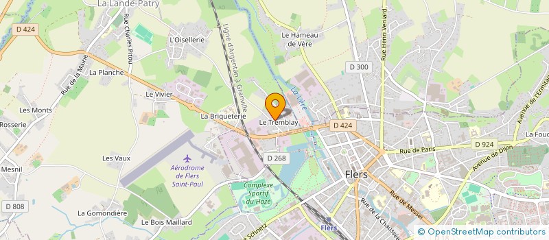 localisation de l'entreprise SF FITNESS à FLERS