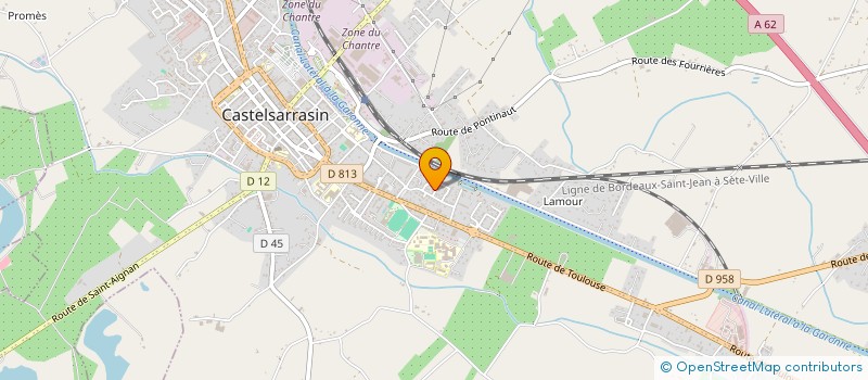 localisation de l'entreprise SF FORMATIONS  CASTELSARRASIN