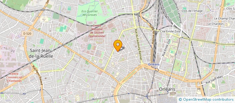 localisation de l'entreprise SF FOUCAULT à ORLEANS