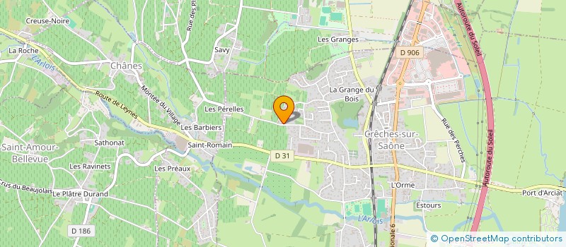 localisation de l'entreprise SF GAUTHIER FAMILLE  CRECHES-SUR-SAONE