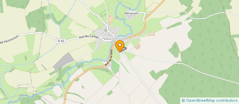 localisation de l'entreprise SF HABITAT  VAUCONCOURT-NERVEZAIN