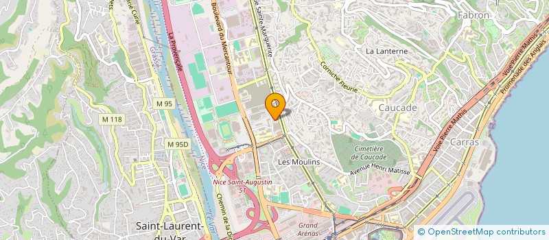 localisation de l'entreprise SF HELP ASSISTANCE  NICE