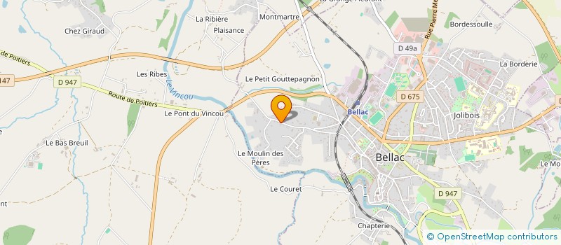 localisation de l'entreprise SF HOLDING  BELLAC