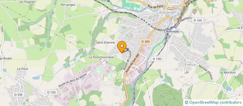 localisation de l'entreprise SF IMMO  L'ARBRESLE