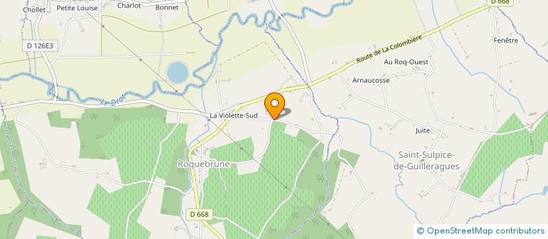 localisation de l'entreprise SF IMMO  ROQUEBRUNE