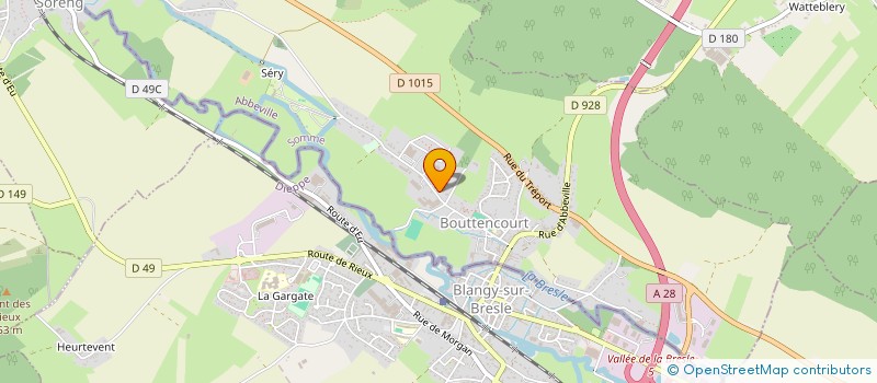 localisation de l'entreprise SF IMMO II  BOUTTENCOURT