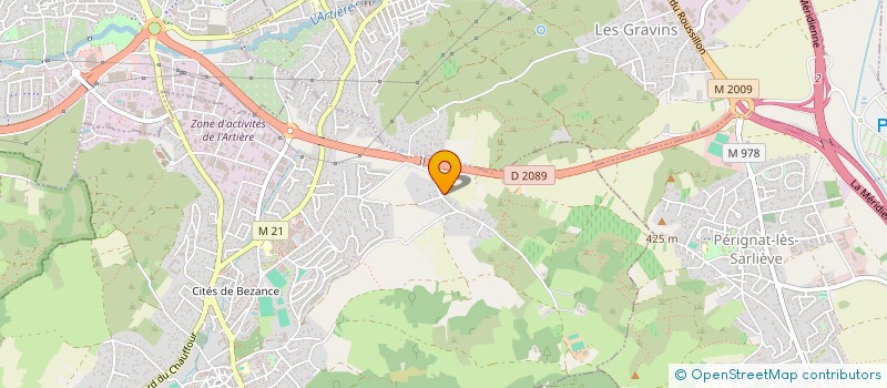 localisation de l'entreprise SF IMMOBILIER  ROMAGNAT