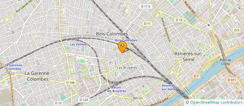 localisation de l'entreprise SF IMMOBILIER à BOIS-COLOMBES