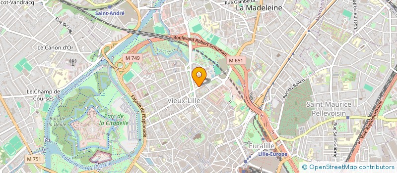 localisation de l'entreprise SF IMMOBILIER à LILLE