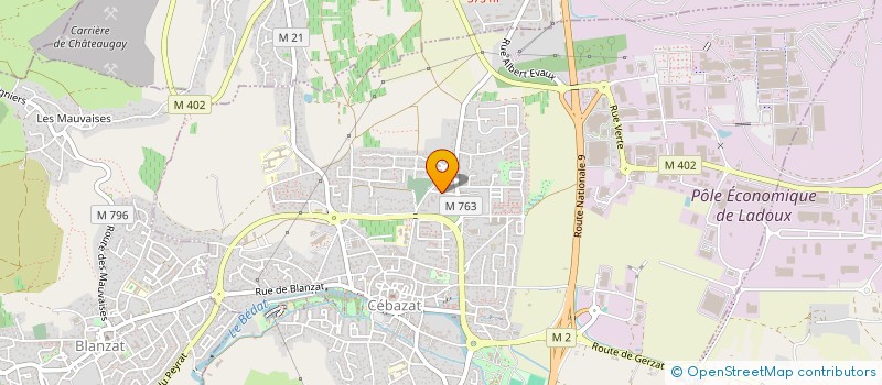 localisation de l'entreprise SF IMMOBILIERE  CEBAZAT