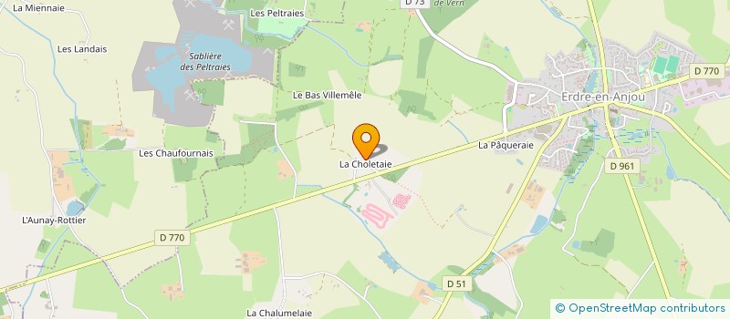 localisation de l'entreprise SF INFORMATIQUE  ERDRE-EN-ANJOU