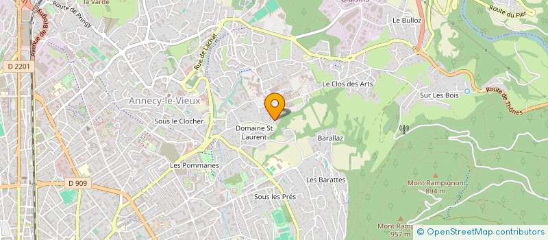 localisation de l'entreprise SF INVEST à ANNECY